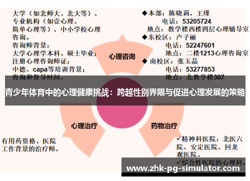 青少年体育中的心理健康挑战:跨越性别界限与促进心理发展的策略 青少年体育中的心理健康挑战:跨越性别界限与促进心理发展的策略
